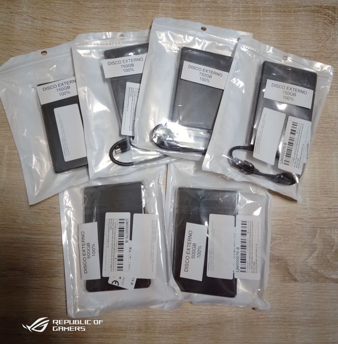 Discos Externos 750GB \ 500 GB