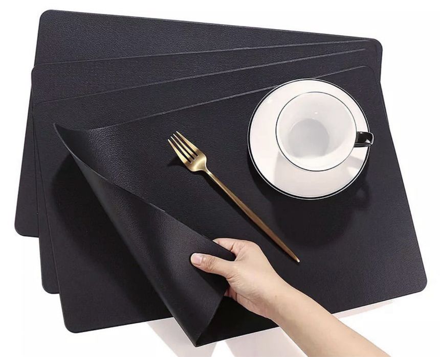 Сервірувальні килимки під тарілки, шкіра, нові.