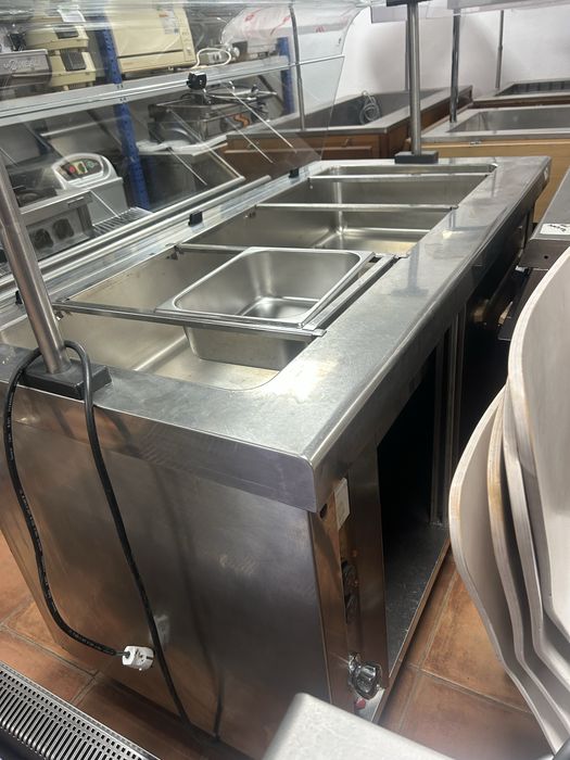 Banho Maria self service de 4 tabuleiros