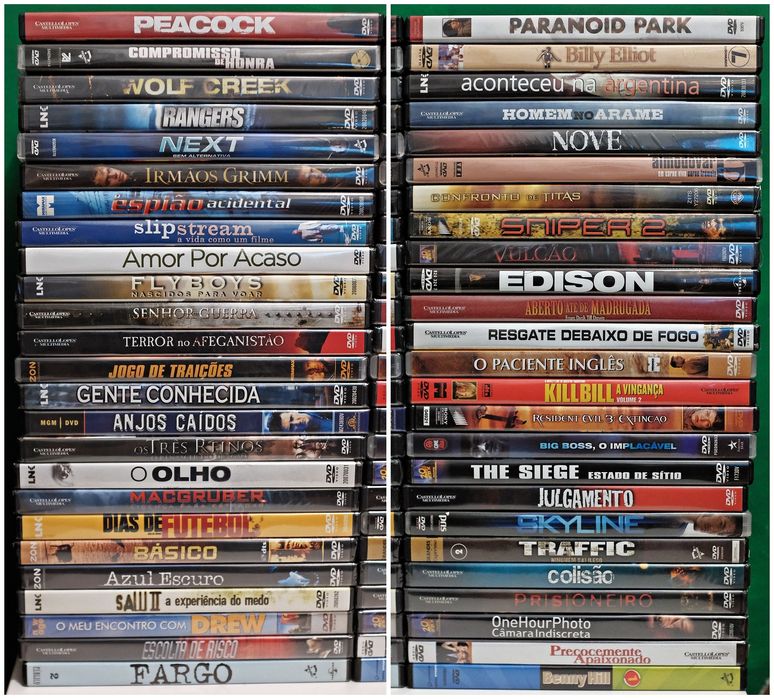 DVDs at €1 each or lots of 100 for €50 (see photos)64584211087491121