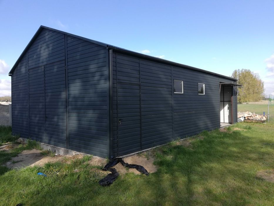 Garaż Blaszany GRAFITOWY | Wiata | Hala | Garaże Blaszane | - ESSTAL*