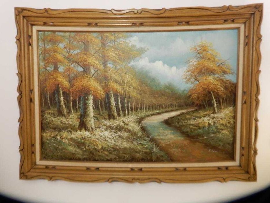 Potężny Obraz Olejny 111x80 – Eugene KINGMAN (1909-1975) – USA – Grube Impasto