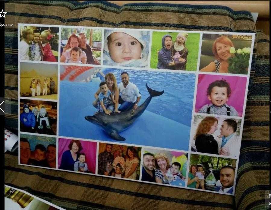 Картина Фото на полотні, друк портрета, Дрім, Поп Арт, Колаж подарунок