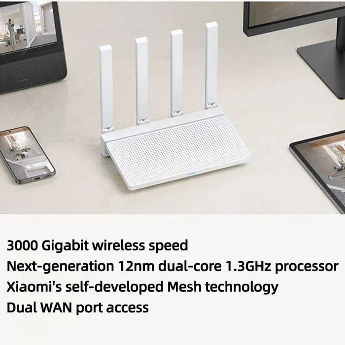Роутер Xiaomi AX3000T WiFi6 (Новий)