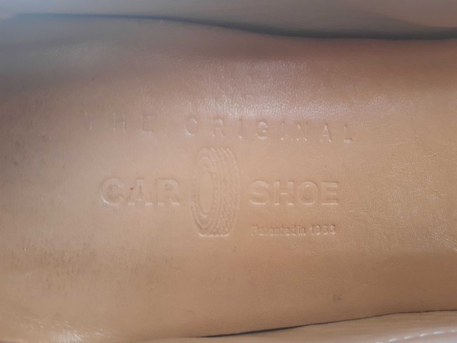 Beżowe markowe mokasyny Car Shoe 37