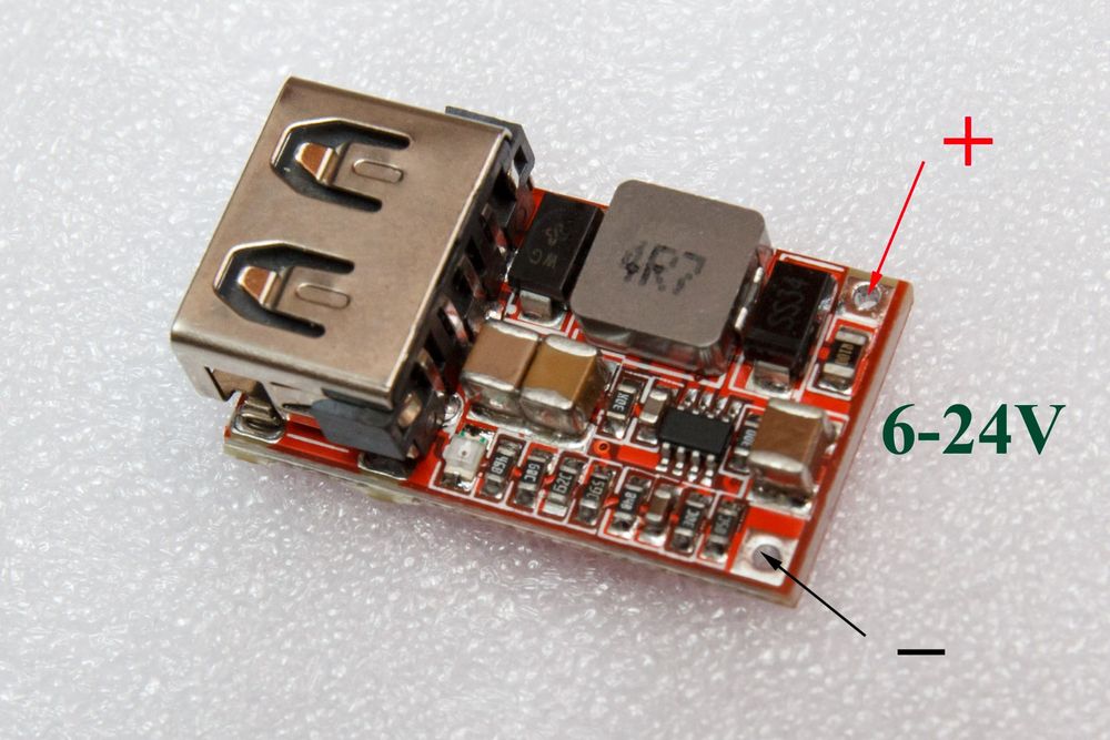 Понижуючий DC перетворювач на 5 В USB