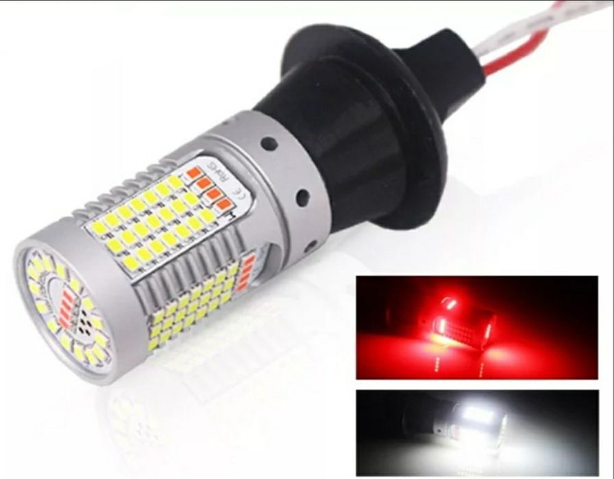 Лампа Led для авто из США желтый поворот в красном Сертификации авто