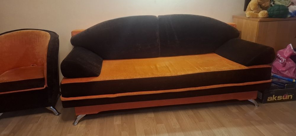 Komplet wypoczynkowy kanapa dwa fotele