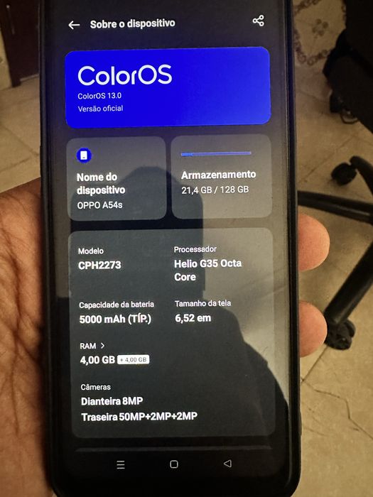 Oppo a54s praticamente novo com garantia