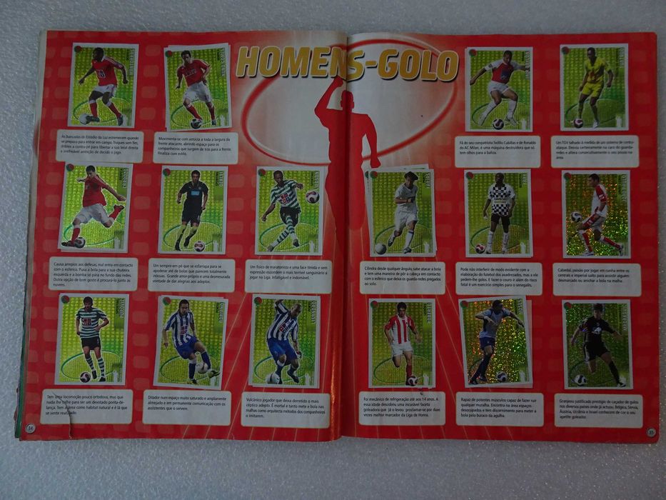 Caderneta de cromos futebol Futebol 2007/2008 Panini (faltam 7 cromos)