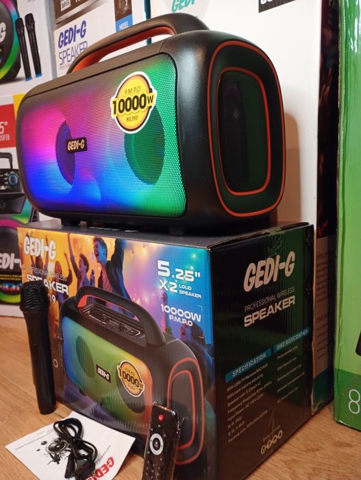 Караоке акустика Temeisheng-01(блютуз,SD,USB,FM) ПультДУ, микрофон