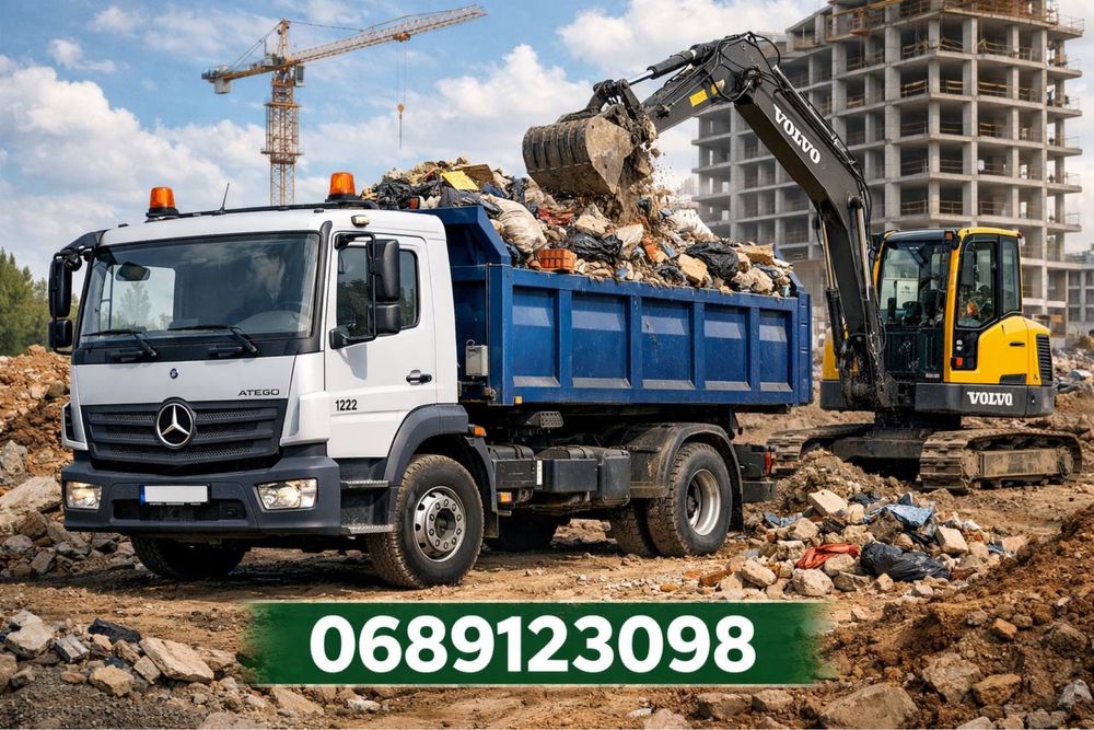 Вивіз сміття погрузка грунт глина доставка самоскидом щебень пісок