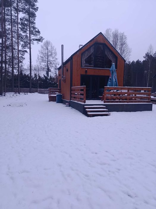 Domek nad jeziorem w Borach Tucholskich