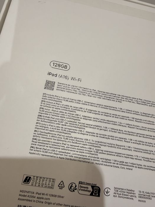 Ipad 11 A16 126Gb