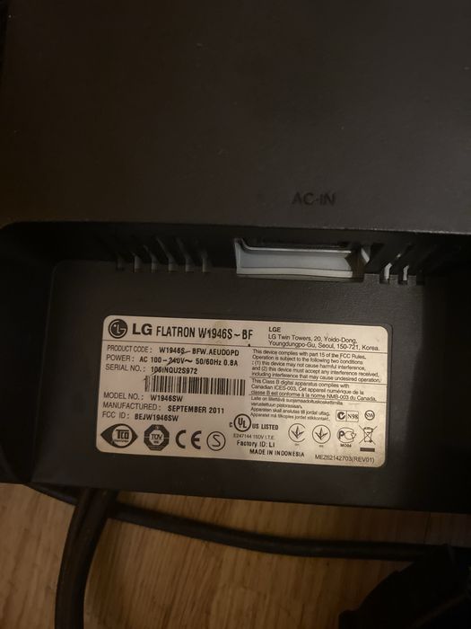 Monitor lg flatron W1946S~BF
