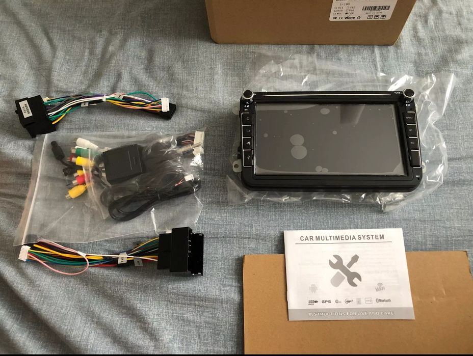 Rádio Android 14 com GPS Volkswagen/SEAT/Skoda (Artigo Novo) 2 GB RAM