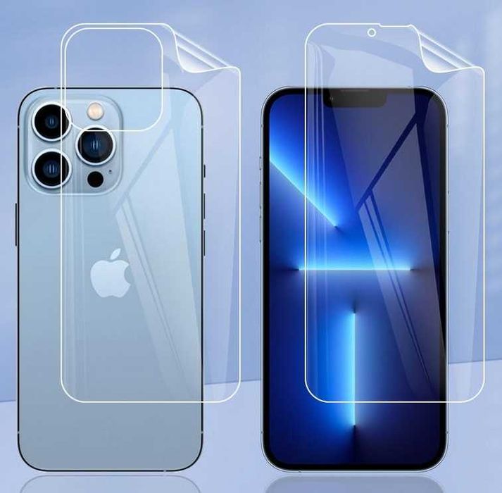 Гідрогелева плівка Броньована iPhone  всі   протиударна  комплект 2шт
