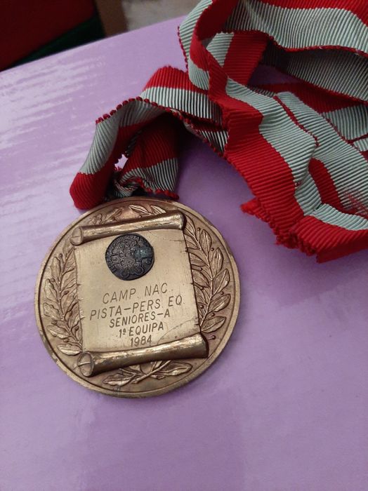 Medalha Camp Nac Pista Seniores 1Equipa 84