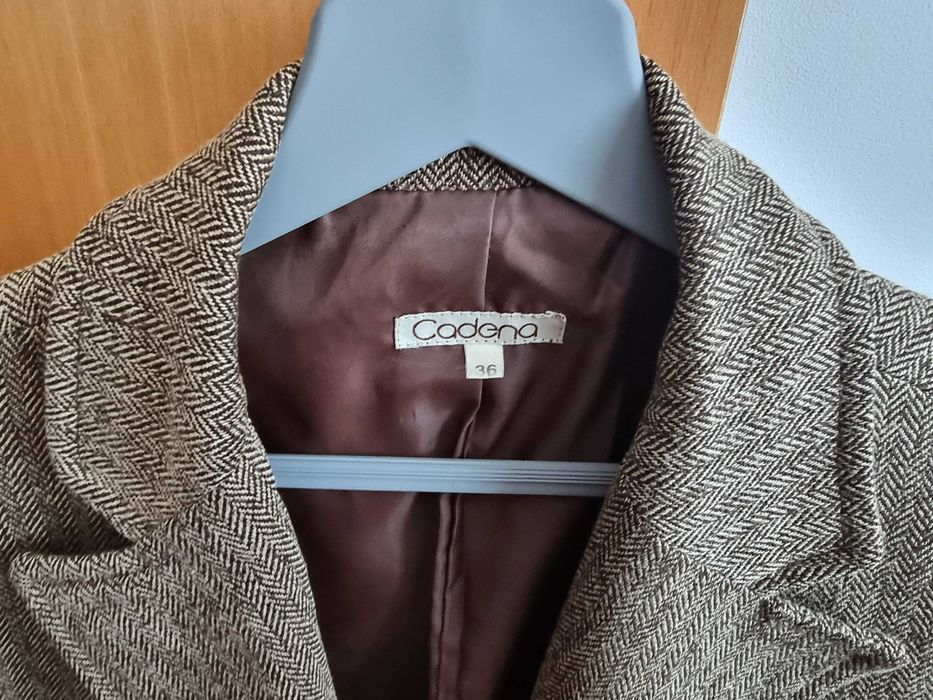 Blazer com padrão acastanhado Cadena, tamanho 36