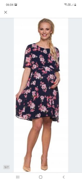 Nowa sukienka ciążowa, karmienie piersią M