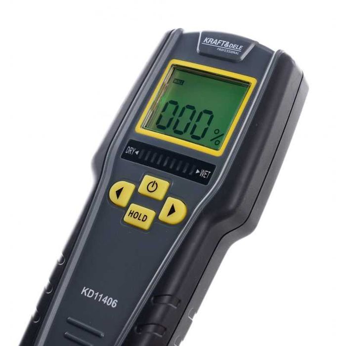 MIERNIK WILGOTNOŚCIOMIERZ tester wilgotności drewna magazyn 9V kd11406