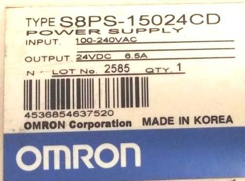 Блок живлення 24В 6,5А Omron на DIN рейку