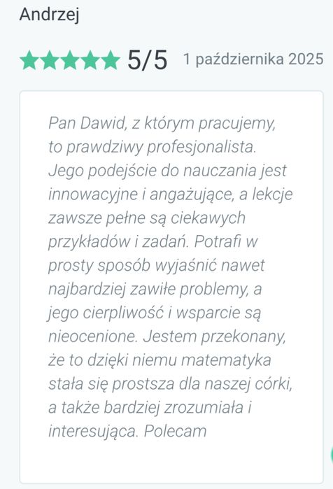 Korepetycje MATEMATYKA