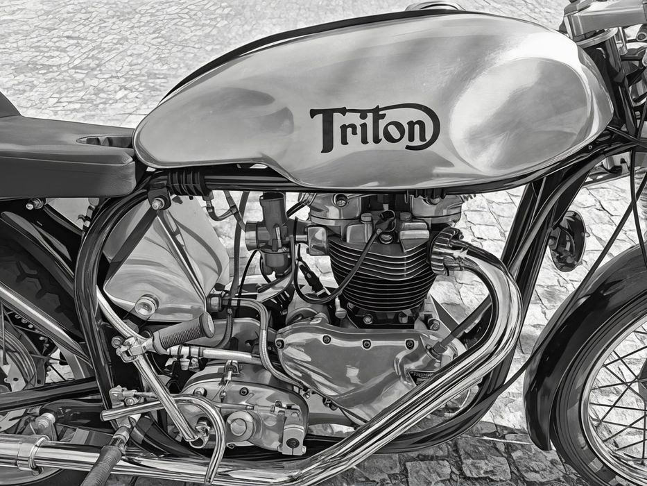 Norton Triton moto original
