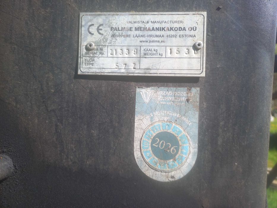 Przyczepa lesna palms 572