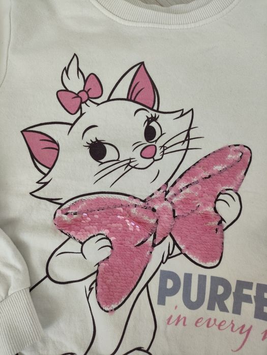 Bluza biała dla dziewczynki 116