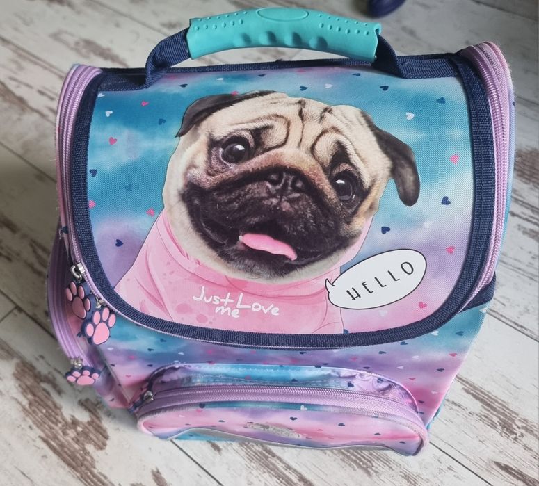 Plecak szkolny tornister z pieskiem