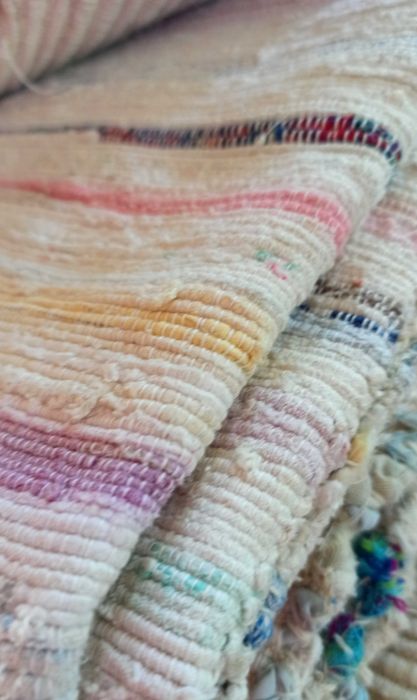 Mantas de tiras de tear manual