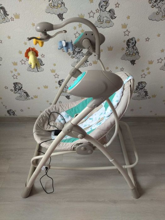 Дитячий шезлонг гойдалка / колиска 3 в 1