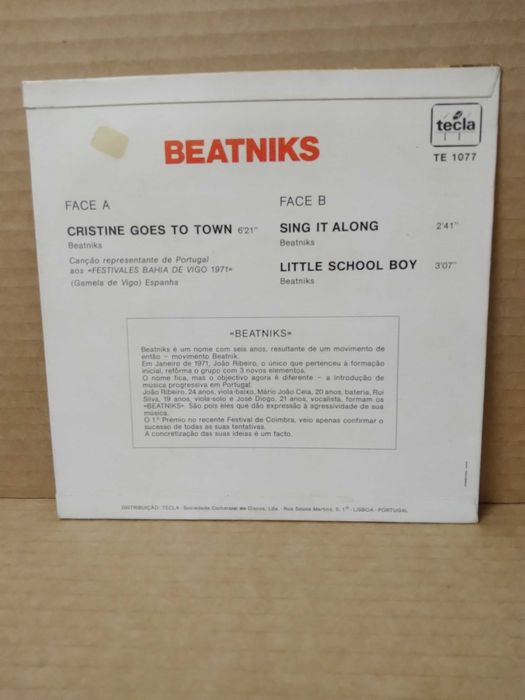 BEATNIKS - Christine Goes To Town (hard-rock português 1971)