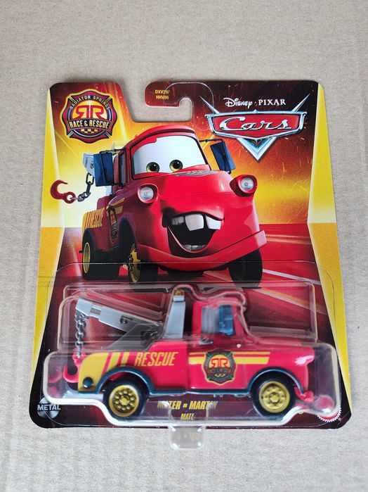 Złomek race rescue cars auta Disney mattel