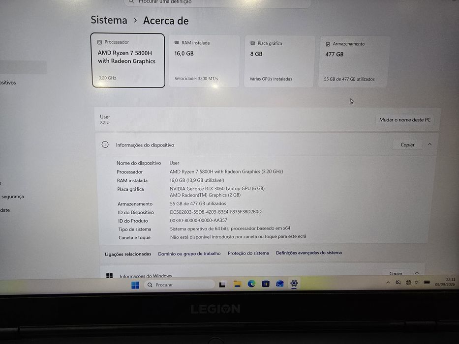 Lenovo legion ryzen 7