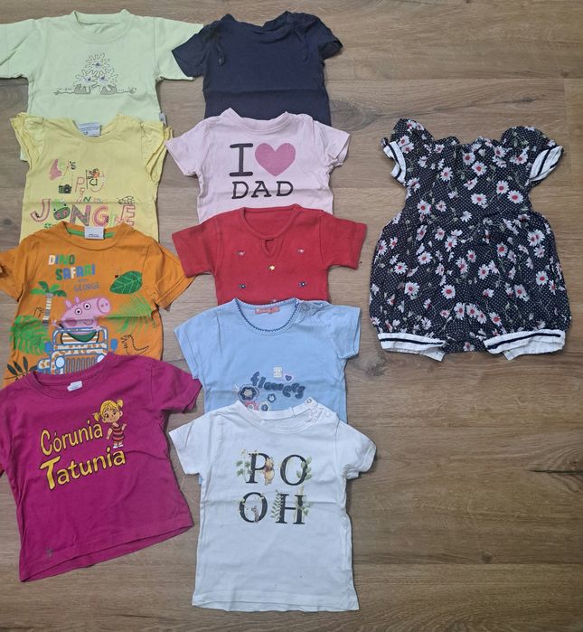 Paka ubrań dla dziewczynki rozmiar 86