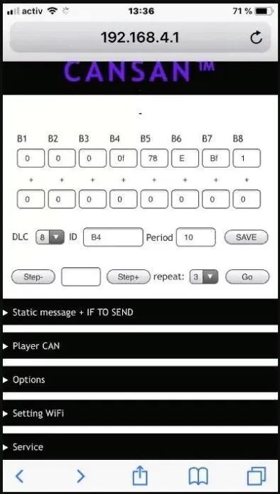 Wi-Fi канхакер CanSan 2 CAN Hacker хакер Анализатор CAN ШИНЫ LIN ЛИН