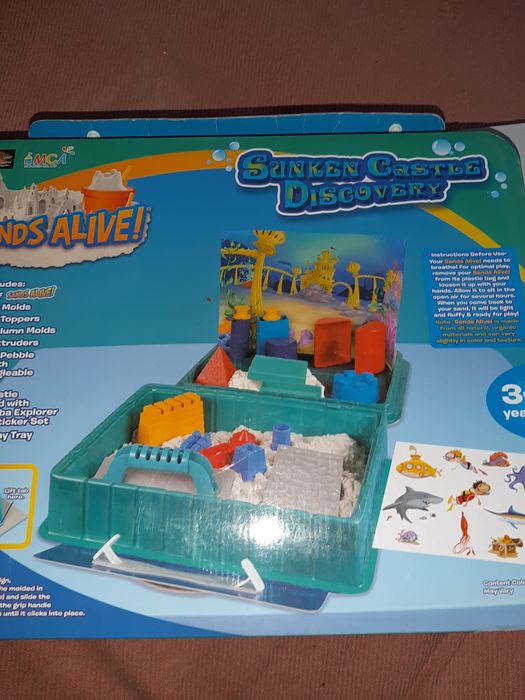 Кинетический песок мини песочница sands alive