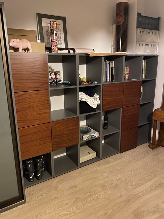 Komplet mebli regały + szafa