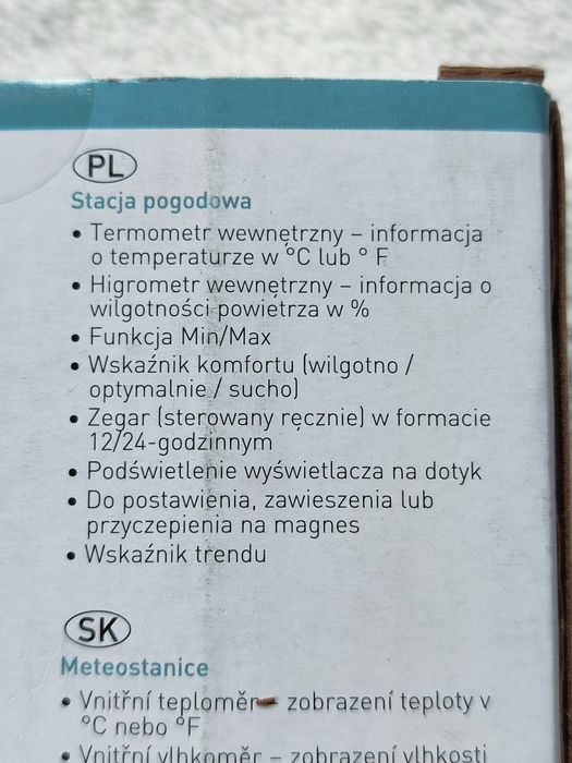 Termometr elektroniczny wewnętrzny Mebus nowy