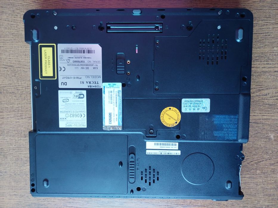 Laptop Toshiba Tecra S1 uszkodzony