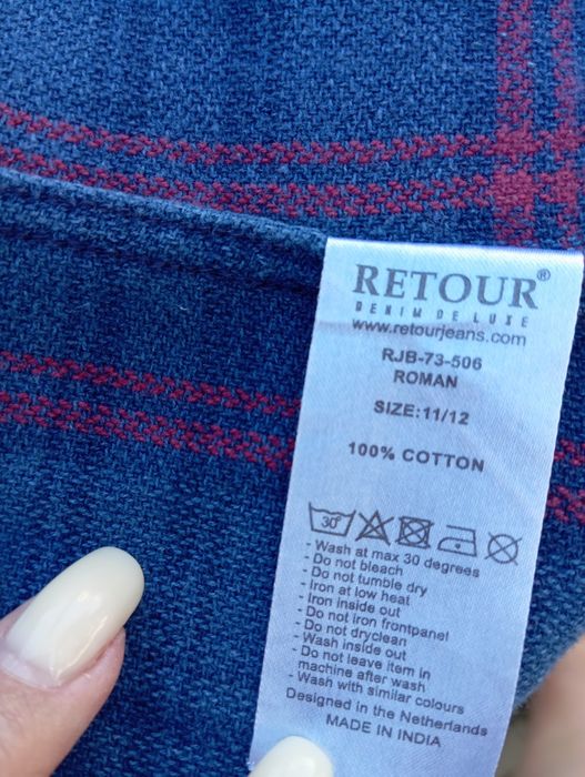 Сорочка на хлопця 11-12 років, котон,  Retour Jeans.
