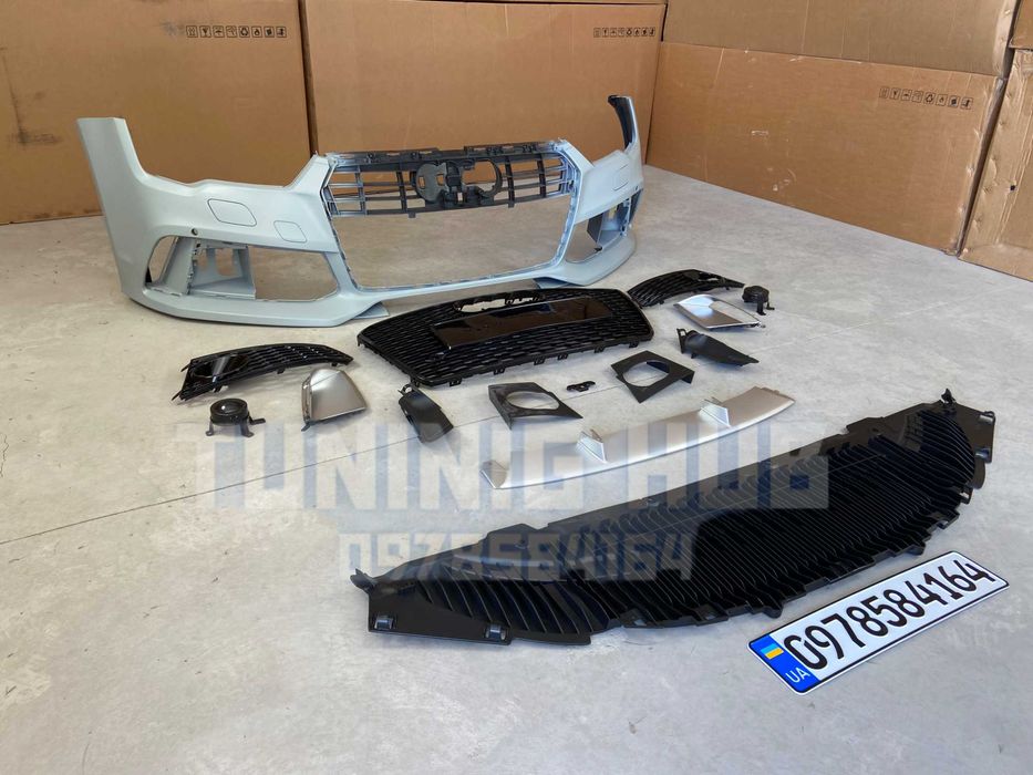 передний бампер Audi A7 4G8 (2014-2017) RS ауди а7 решетка радиатора