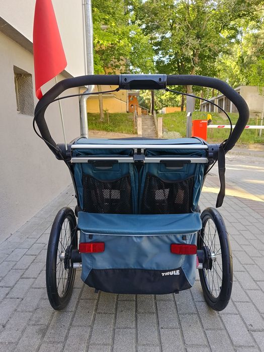 Thule Chariot Cross 2 double - dodatkowy hamulec w rączce