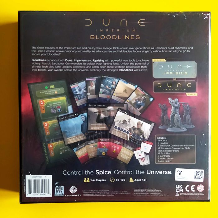 Jogo Tabuleiro Dune Imperium - Bloodlines Expansão