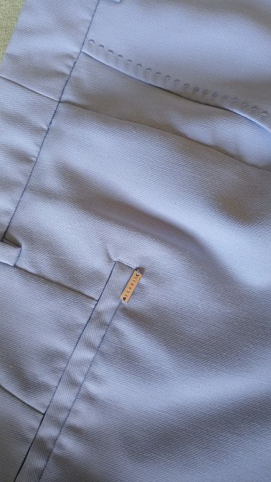 Calça  clássica  azul