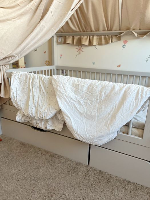 Prześcieradła do łóżeczka 60x120 IKEA + H&M komplet 2 szt.
