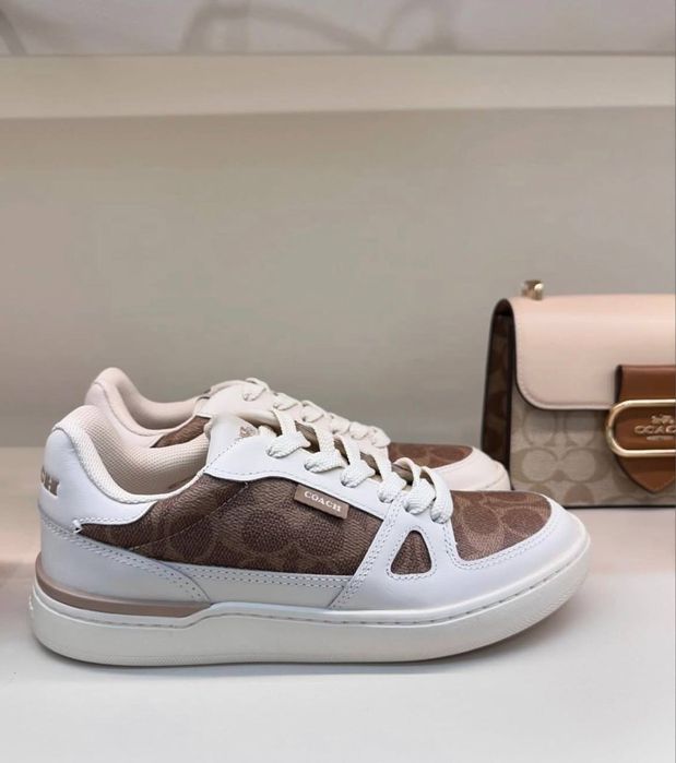Кросівки кеди Coach беж