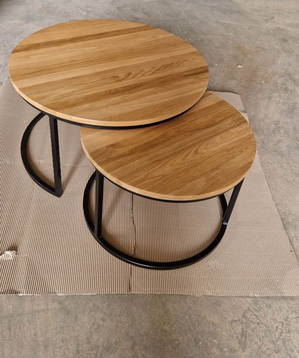 Stolik kawowy dąb loft